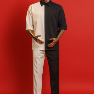 Two-Tone Contrast Crepe Set (Black & White Edition)